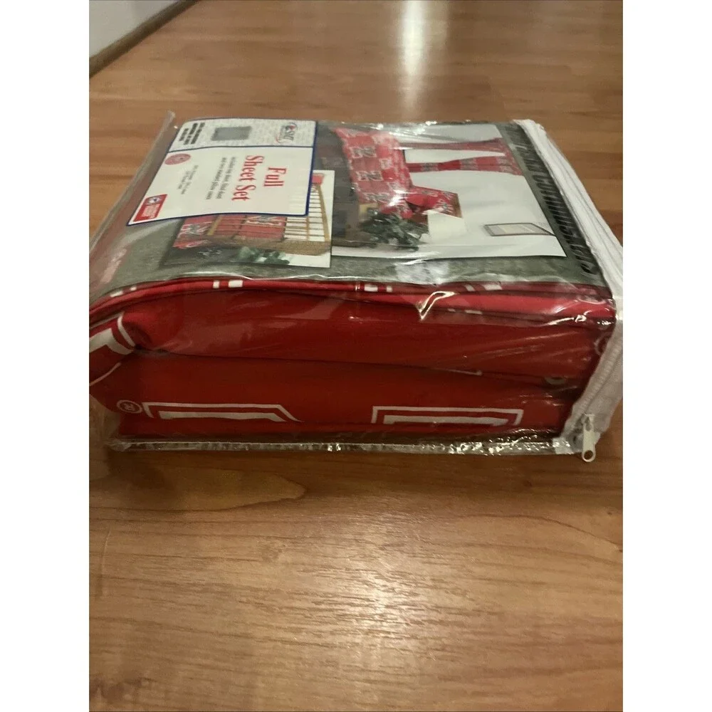 Nebraska Cornhuskers Full Sized 4 Piece Sheet Set, Team Colors